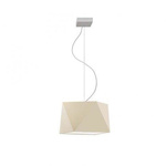 Lampa wisząca do pokoju dziecięcego szary abażur Świetlisty Diamencik