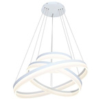 Lampa wisząca RING pierścienie LED 50cm