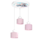 Lampa sufitowa do pokoju dziewczynki Kotki Kubeczek 3xE27
