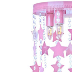 Lampa Sufitowa Dla  Dziewczynki Różowa STAR 3xE27 MLP1128