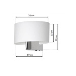 Kinkiet CASINO WHITE/CHROME 1xE27 ML6371