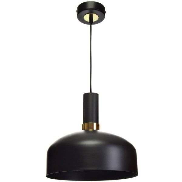 Nowoczesna lampa wisząca MALMO BLACK/GOLD 1xE27 MLP6198