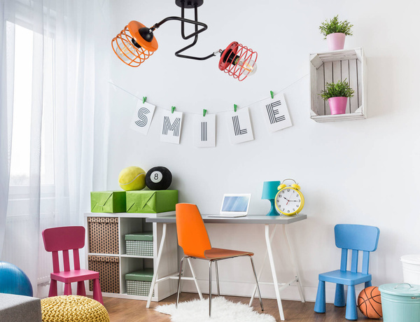 Lampa sufitowa do pokoju dziecięcego nowoczesna Edison Koszyk 2