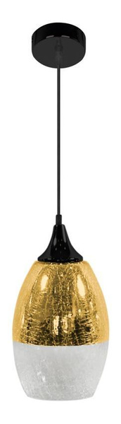 Lampa wisząca szklana regulowana złota E27 60W Celia Candellux 31-57303