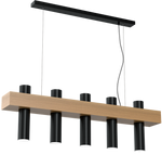 Nowoczesna lampa wisząca WEST BLACK 5xGU10 MLP5511