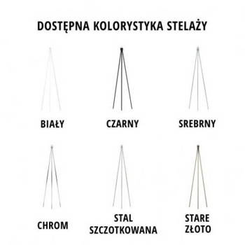 Dopłata do koloru stelaża chrom, stal szczotkowana stare złoto lampa  SEWILLA