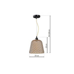 Nowoczesna lampa wisząca RIO bursztynowy ML5554