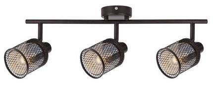 Lampa sufitowa kawowe złoto klosz bursztyn 3xE14 Canabera Candellux 93-82541