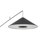 Lampa podłogowa POISE black A E27 wys.240cm dług.260cm przewód 270cm włącznik | 11768