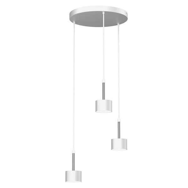 Lampa wisząca ARENA, MLP7780, biały/srebrny, 3x11W GX53