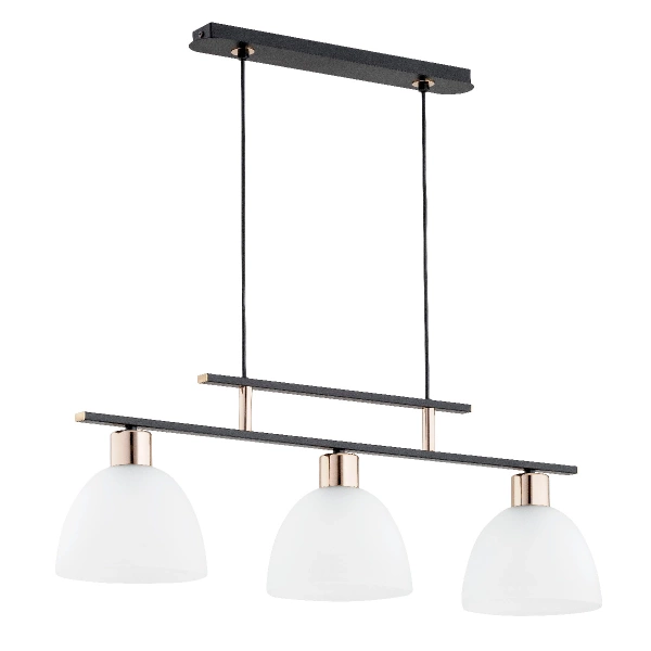 Lampa wisząca ALFA SONATA CZARNA 3xE27 22cm | 63005
