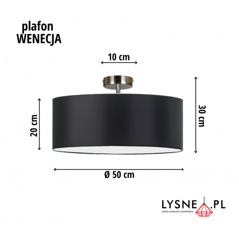 Lampa WENECJA  do dziecięcego pokoju fi - 50 cm