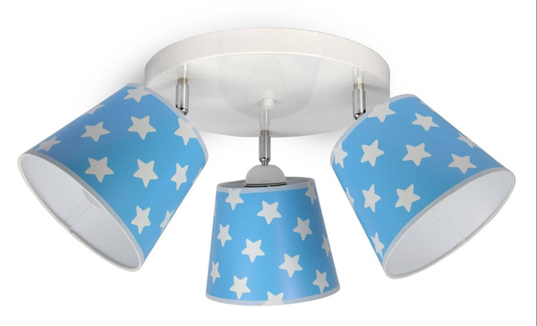 Lampa dla dziewczynki różowa w gwiazdki Stożki 3