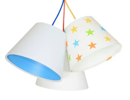 Lampa sufitowa do pokoju dziecka w gwiazdki nowoczesna 3xE27