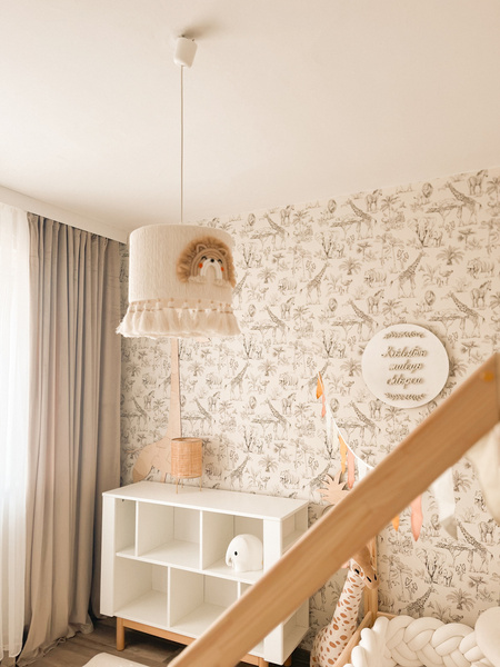 Lampa sufitowa do pokoju dziecka w stylu Boho Król Lew