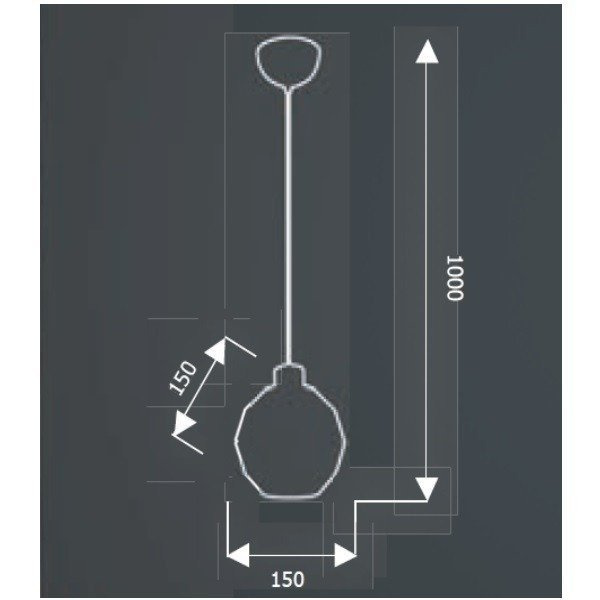 Lampa wisząca COMO crystal
