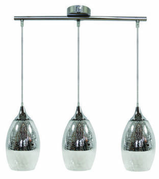 Lampa wisząca złota szklana regulowana 3x60W Celia Candellux 33-51585