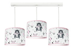 Lampa dla dziewczynki z motywem misia Teddy Pink 3 Koło