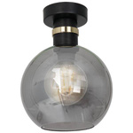 Lampa sufitowa PLAFON OMEGA BLACK / GOLD MLP6529
