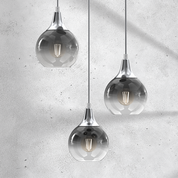 Lampa wisząca MONTE SILVER, MLP8323, srebrna, 3x60W E27