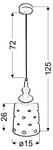 Lampa wisząca 1xE28 14cm HAMP 31-51905