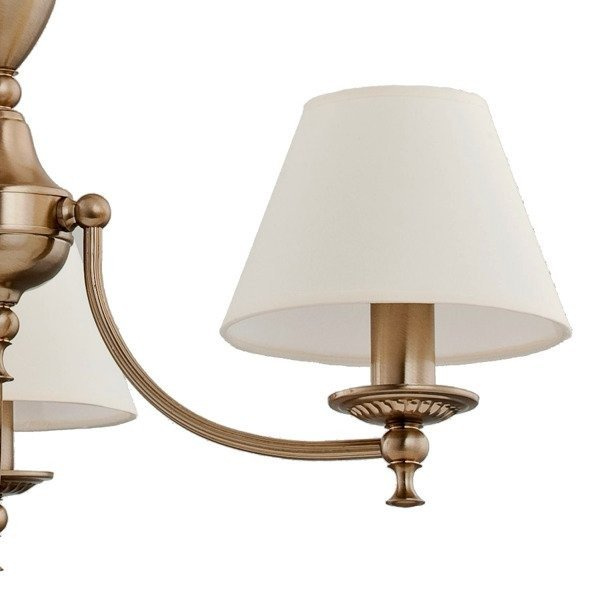 Żyrandol klasyczny SOFIA patyna/biały śr. 53cm