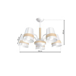 Żyrandol VENEZIA WHITE 5xE27 MLP5446