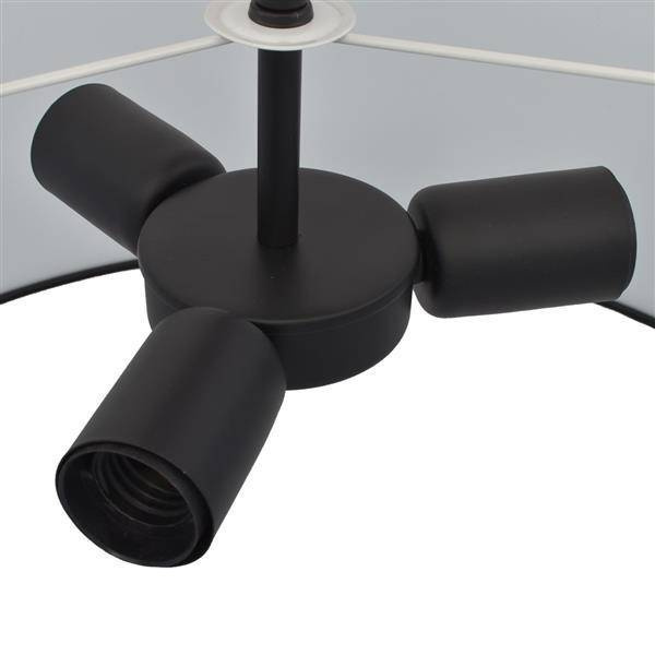 NOWOCZESNA LAMPA SUFITOWA BARI BLACK 3xE27 MLP4694