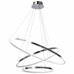 Designerska lampa wisząca ROTONDA CHROME 93W LED | Chrom