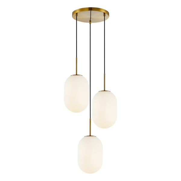 Lampa wisząca ALIAS GOLD 3xE14 koło
