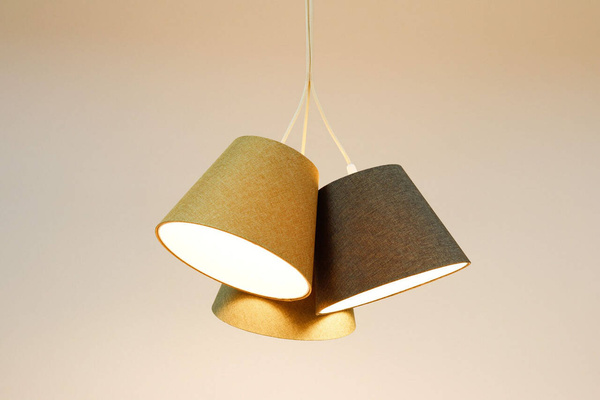 Lampa w stylu Boho do pokoju dziecka potrójna stożki 