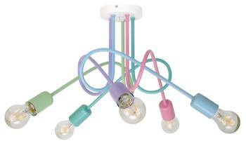 Pastelowa lampa do pokoju dziecka Mondo 1001/5MP1