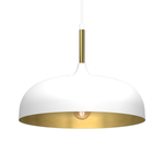 Lampa wisząca LINCOLN, MLP8031, 35 cm, biały/złoty, 1x60W E27