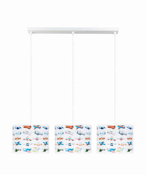 Lampa dziecięca kolorowa abażury w zwierzątka kontury