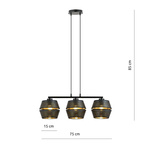 MALIA 3 BLACK/GOLD