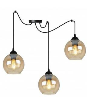 Nowoczesna lampa typu pająk szklane klosze kolory do wyboru