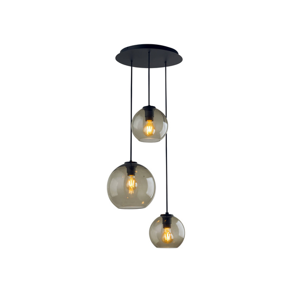 Nowoczesna Lampa wisząca VETRO III do biura i salonu | dymiony