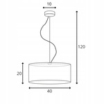 Lampa wisząca do pokoju dziecka Magiczny Cylinder fi 40 cm 3xE27 