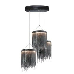 Designerska lampa wisząca CASCATA BLACK ML3797