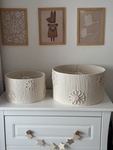 Lampa wisząca do pokoju dziewczynki w stylu Boho Wiosenne Kwiaty 45cm