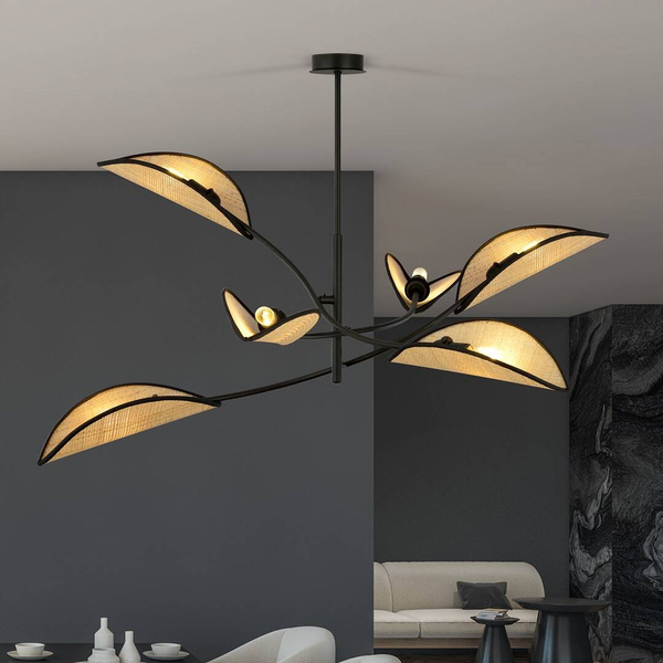 LOTUS 6 BLACK/RATTAN