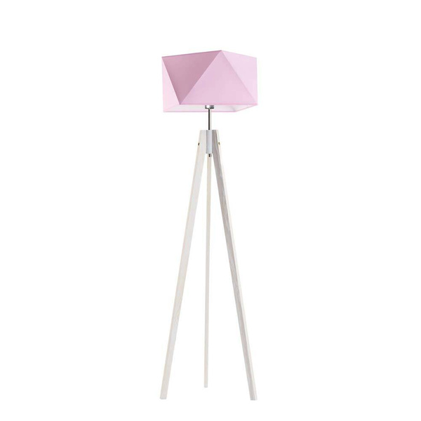 Lampa podłogowa do pokoju dziecka Świetlisty Diament – trójnóg drewniany