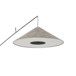 Lampa podłogowa POISE umbra gray A E27 wys.240cm dług.260cm przewód 270cm włącznik | 11767