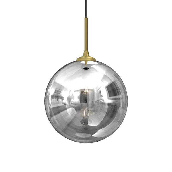Stylowa lampa wisząca REFLEX fi 25 MLP8414, czarny/złoty, 1x60W E27
