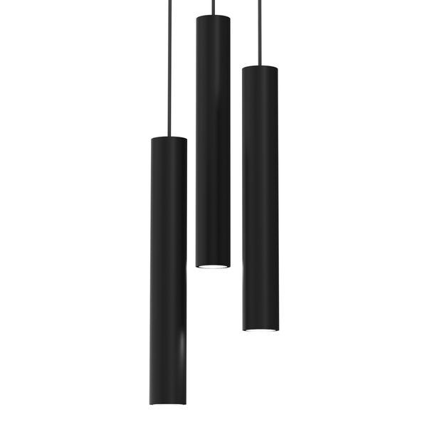 Lampa wisząca HUDSON, MLP8793, czarna, 3x8W GU10