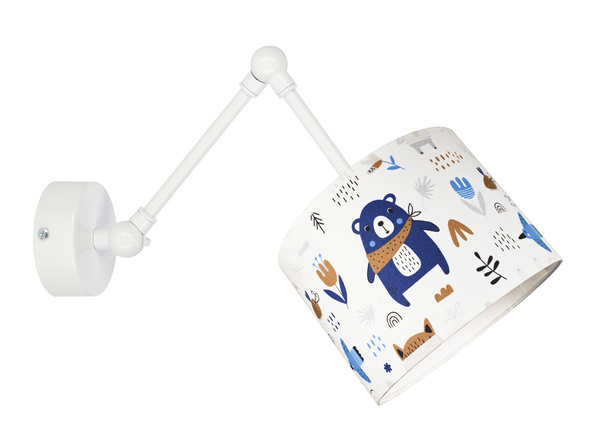 Lampa sufitowa dziecięca z motywem misia typ pająk regulowana TEDDY 4xE27 Led 