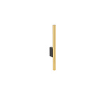 Kinkiet smukła tuba LASER WALL wys. 40cm | mosiądz