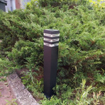 Słupek zewnętrzny ogrodowy OIR czarny 65cm