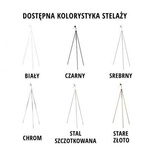 Nowoczesna metalowa lampa podłogowa  MALMO GOLD