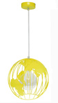 Lampa sufitowa dla dziecka żółta nowoczesna Globus 1xE27 Led 